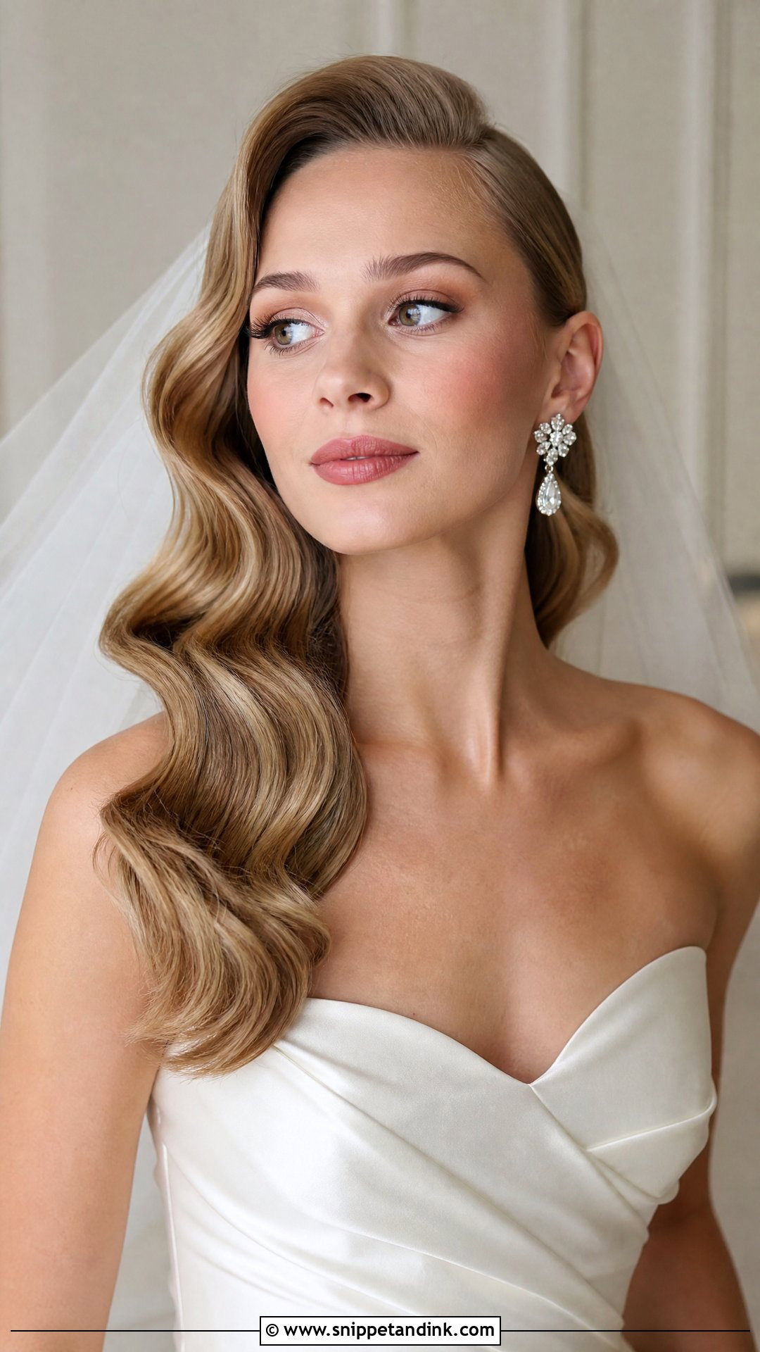 Hollywood Glamour Waves - Snippet and Ink - 20 Curled Bridal Hair Ideas