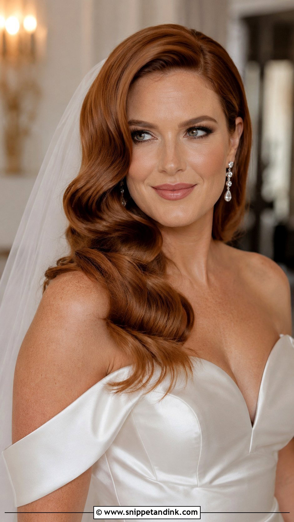 Hollywood Glamour Waves Wedding Hairstyle - Snippet and Ink - 35 Wedding Hairstyles