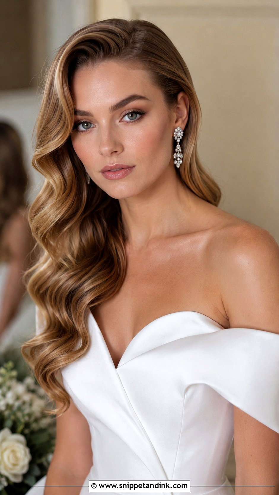 Hollywood Glamour Waves for Brides - Snippet and Ink - 30 Wedding Hairstyles Down