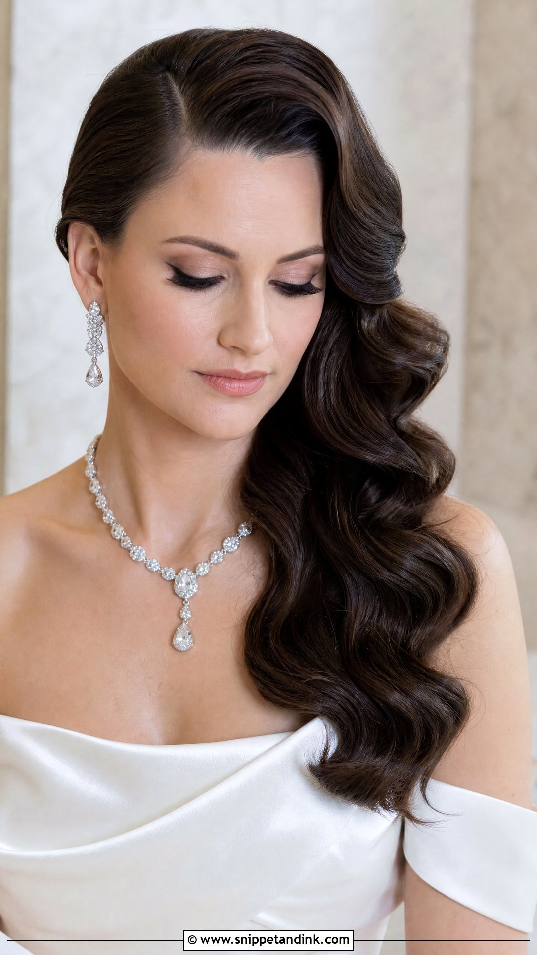 Hollywood Glamour Waves for Brides - Snippet and Ink - 25 2025 Bridal Hair Ideas