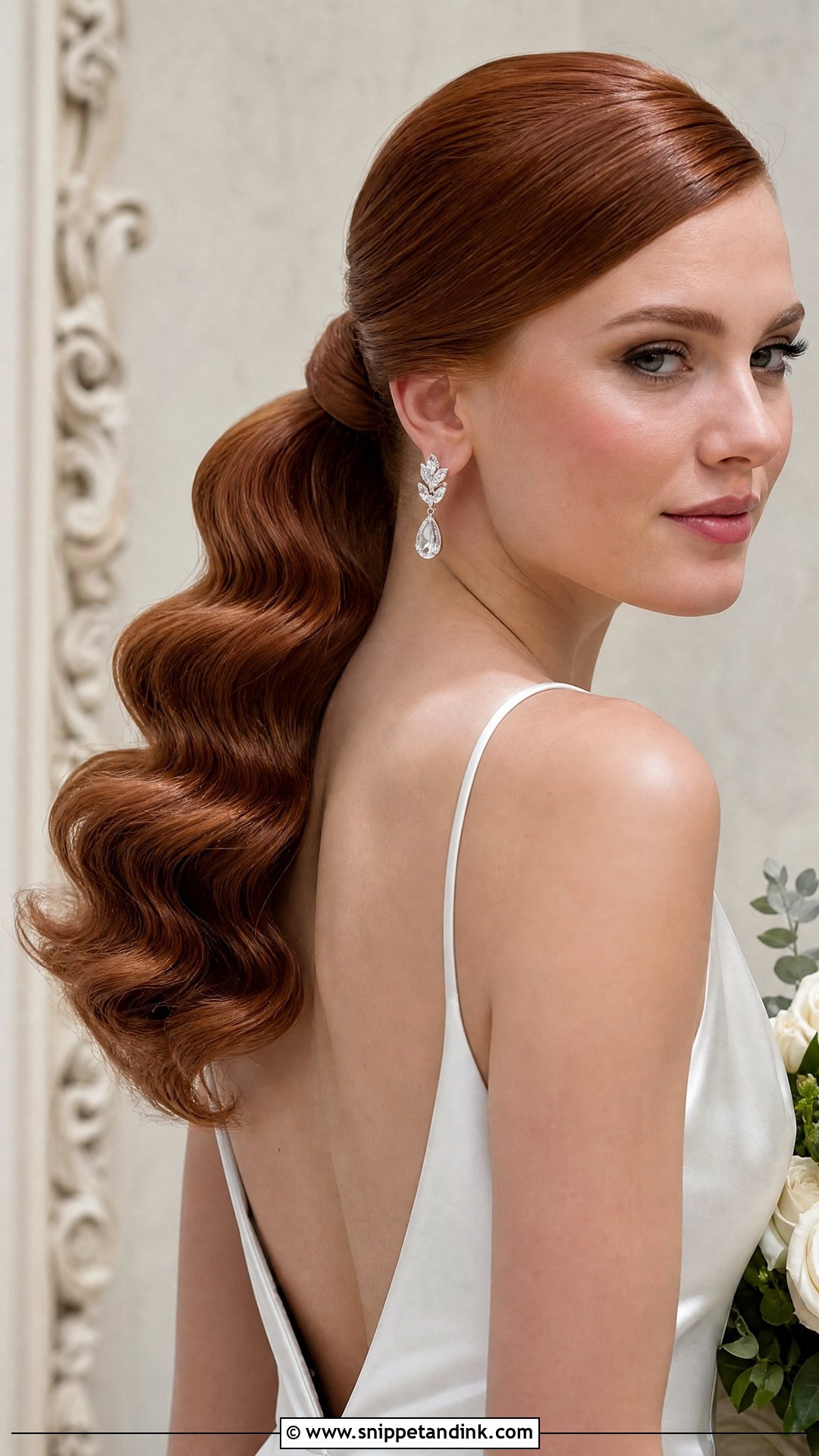 Hollywood Wave Bridal Ponytail - Snippet and Ink - 15 Bridal Pony Hairstyles