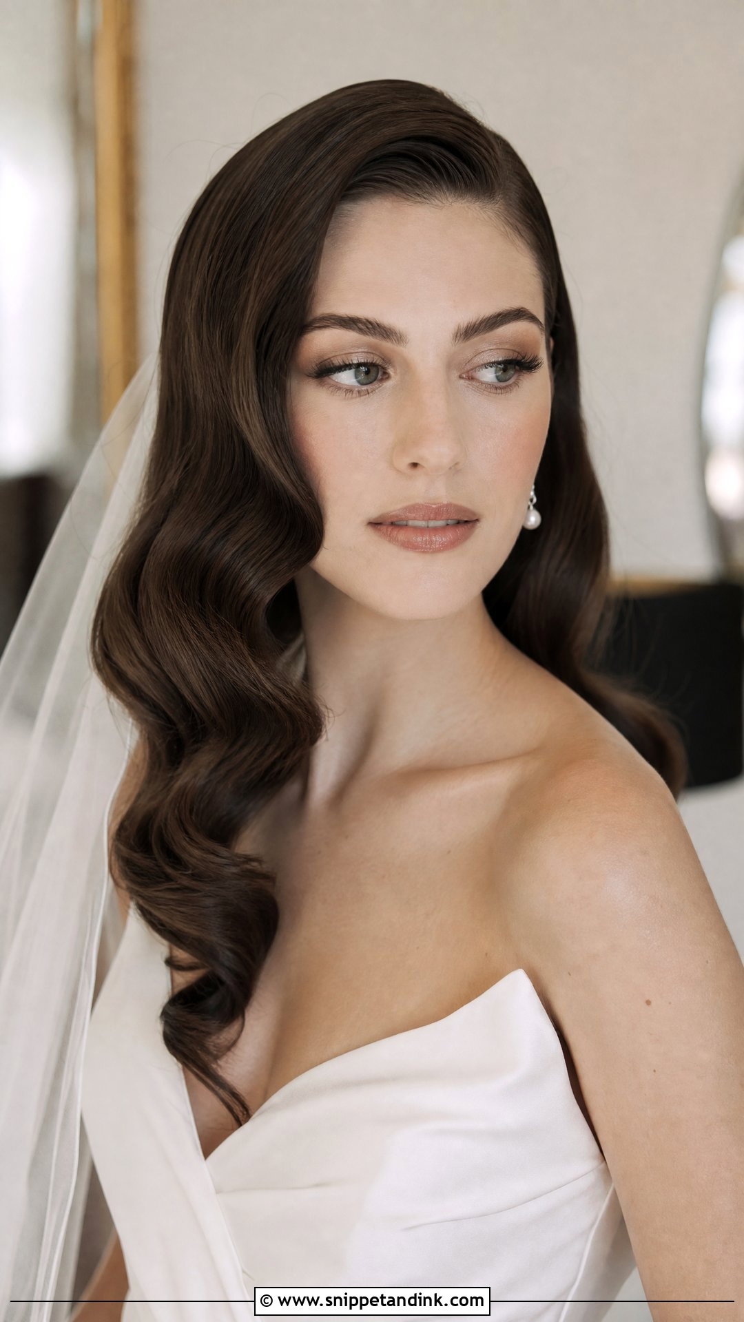 Hollywood Wave Wedding Hair Down - Snippet and Ink - 15 Classic Wedding Hair Down Ideas
