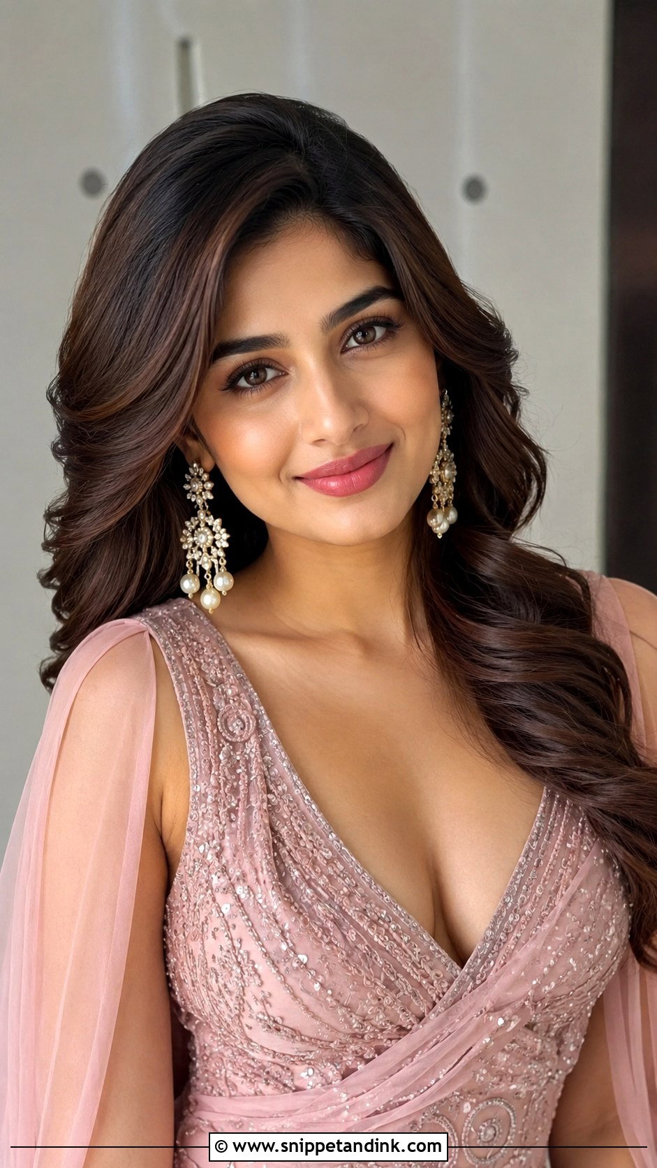 Hollywood Waves - Snippet and Ink - 20 Indian Bridal Hairstyle Ideas