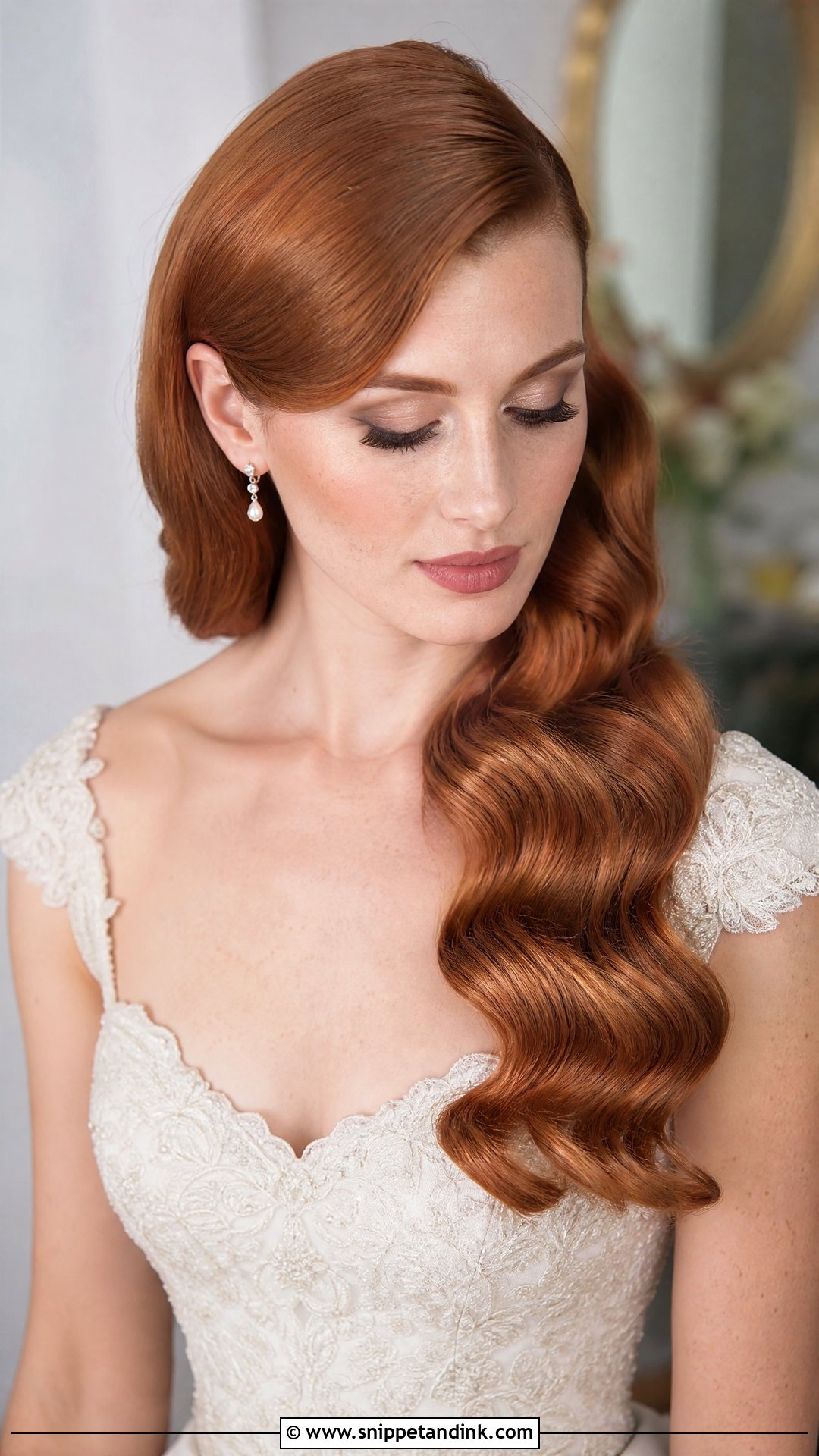 Hollywood Waves Bridal Hair - Snippet and Ink - 15 Effortless Bridal Hair Ideas