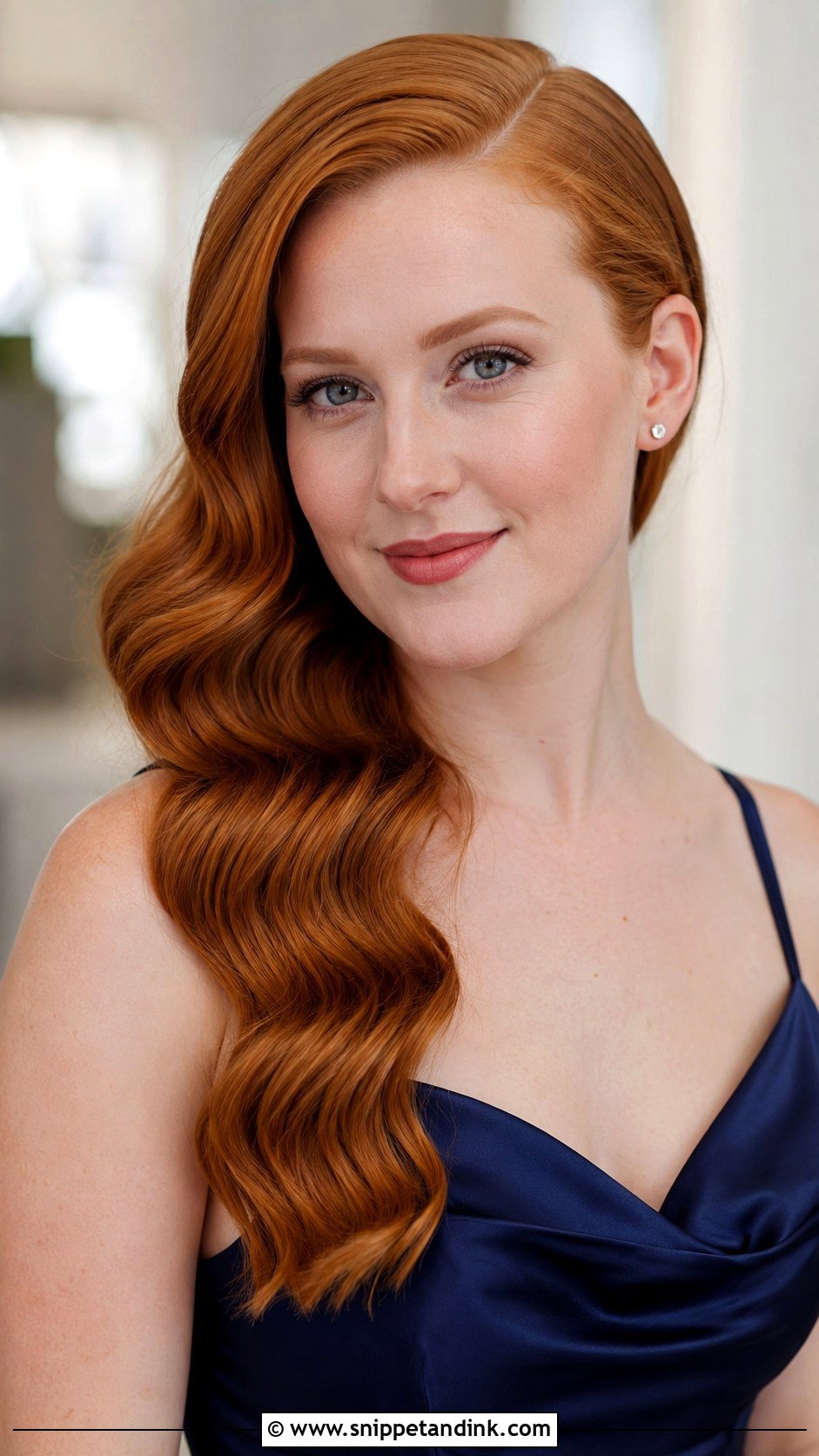 Hollywood Waves Bridesmaid Hair - Snippet and Ink - 20 Hair Ideas for Wedding Bridesmaid