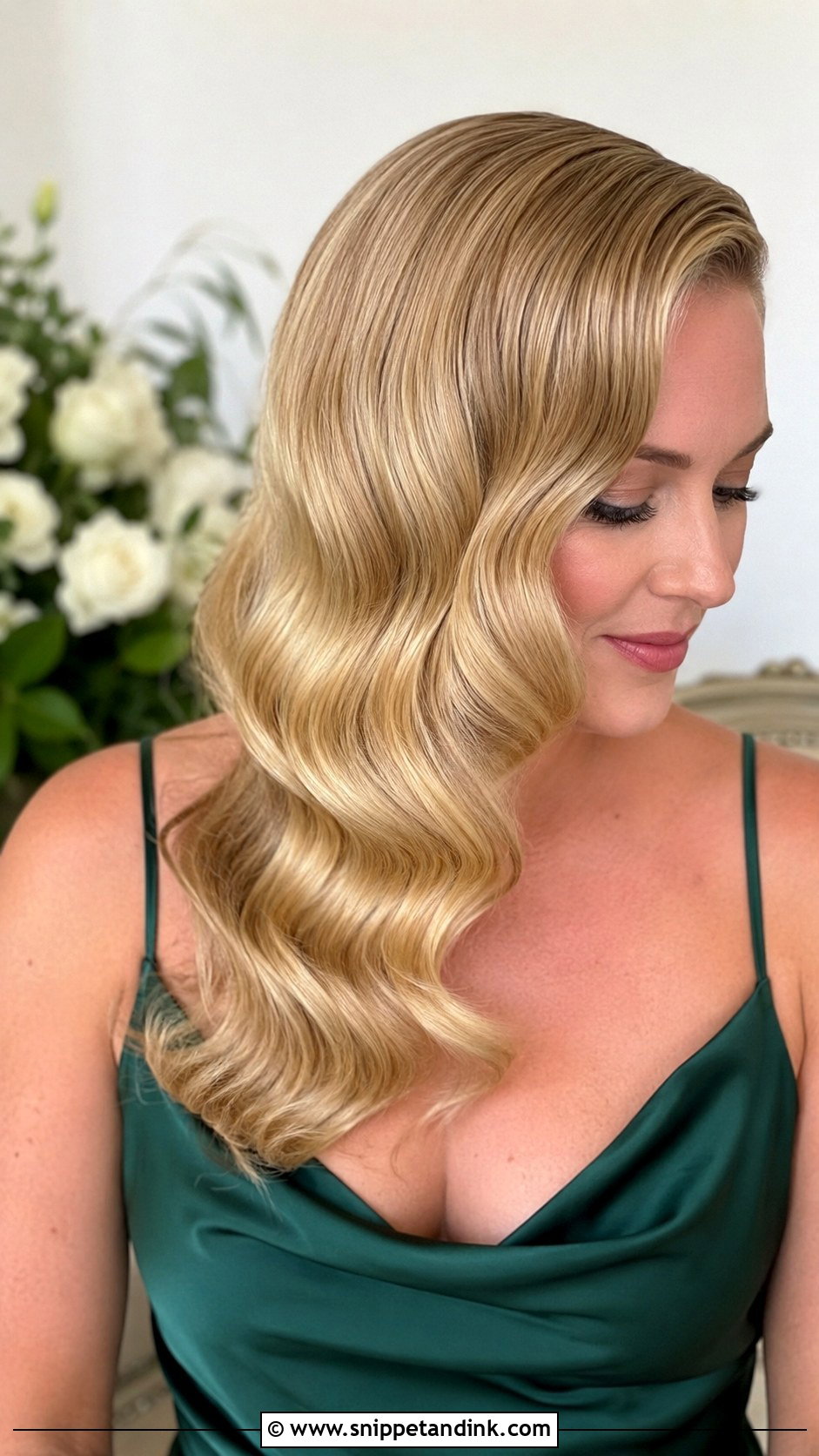 Hollywood Waves Bridesmaid Hairdo - Snippet and Ink - 20 Hairdo for Bridesmaid Ideas