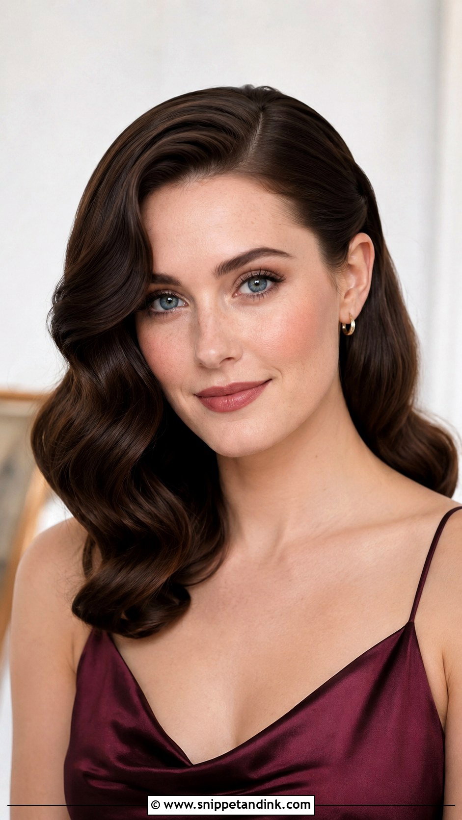 Hollywood Waves Bridesmaid Hairstyle Medium Hair - Snippet and Ink - 20 Bridesmaid Hairstyle Medium Hair Ideas