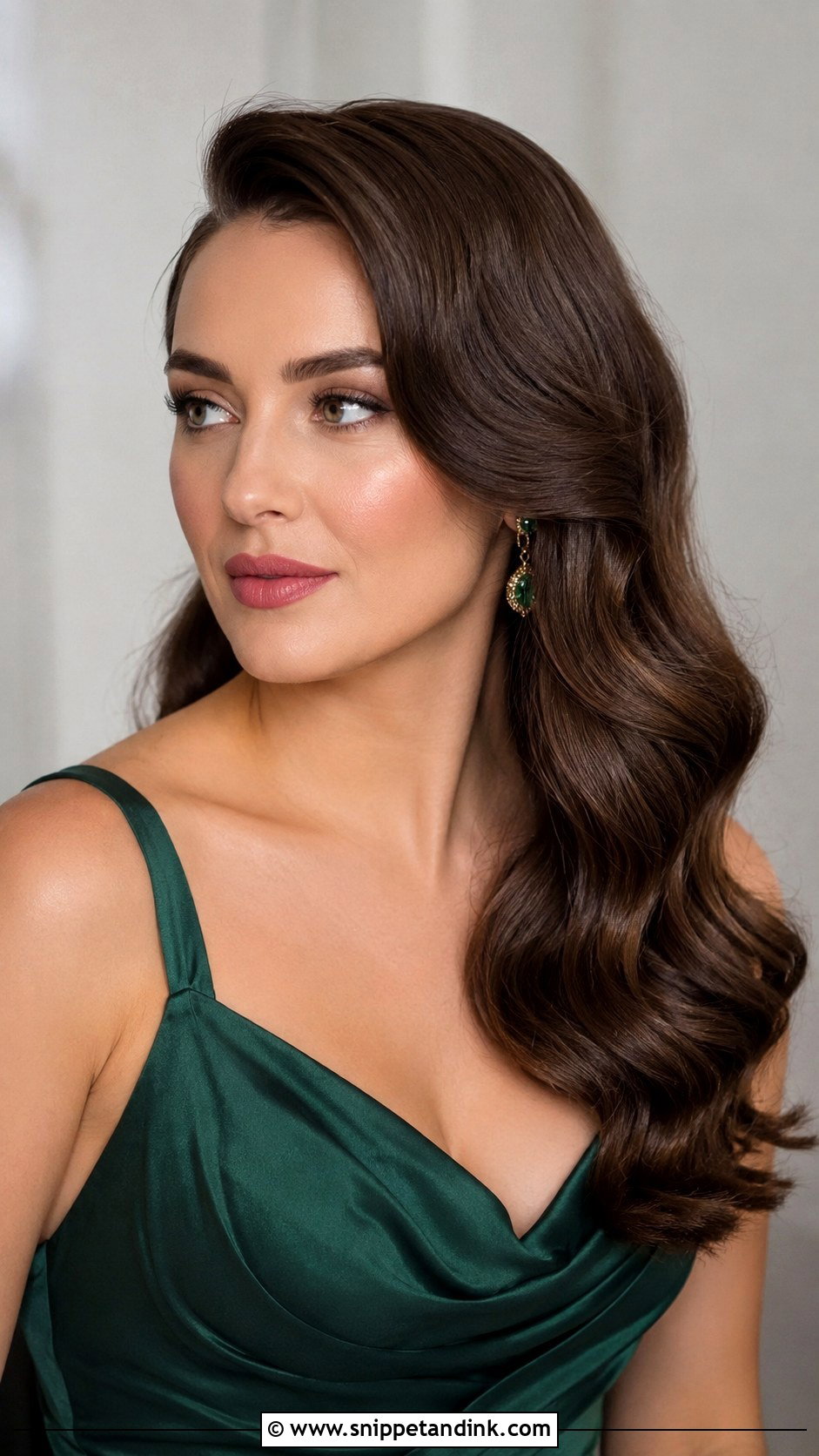 Hollywood Waves Bridesmaid Hairstyle - Snippet and Ink - 20 Bridesmaid Hairstyles 2024