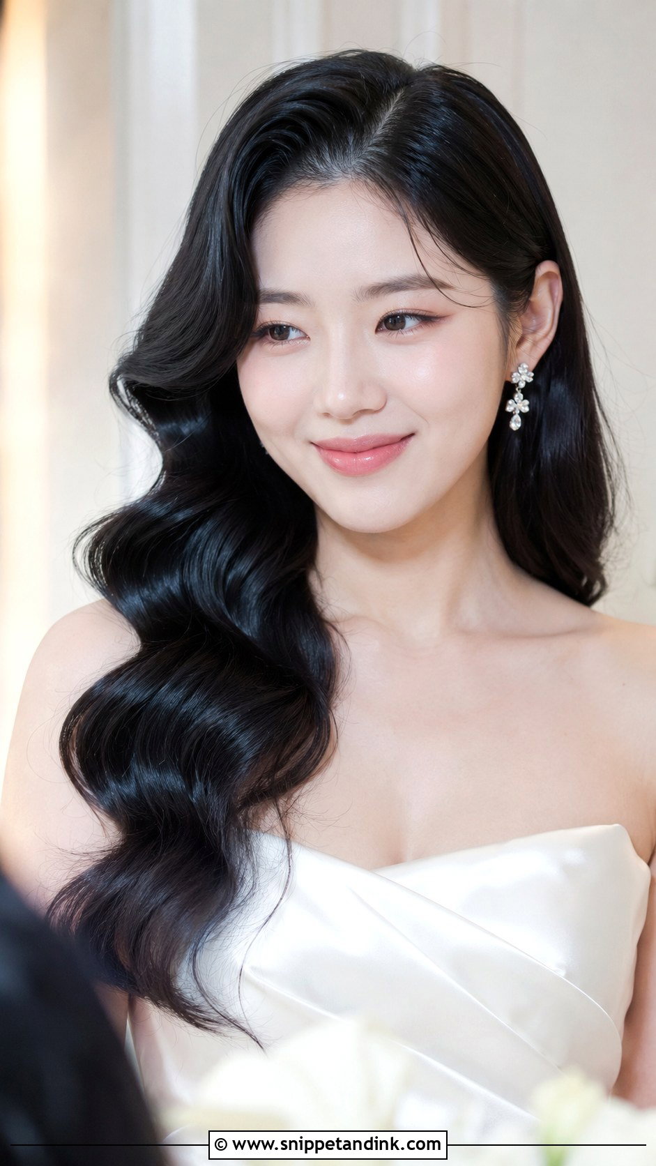 Hollywood Waves For Brides - Snippet and Ink - 25 Asian Bridal Hair Ideas
