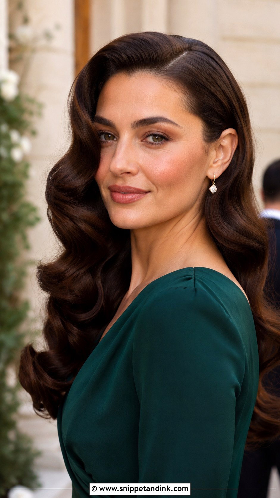Hollywood Waves For Winter Wedding Guest - Snippet and Ink - 15 Winter Wedding Guest Hairstyles