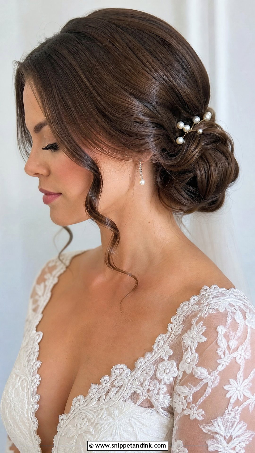 Hollywood Waves Low Bun - Snippet and Ink - 20 Hollywood Waves Wedding Hair