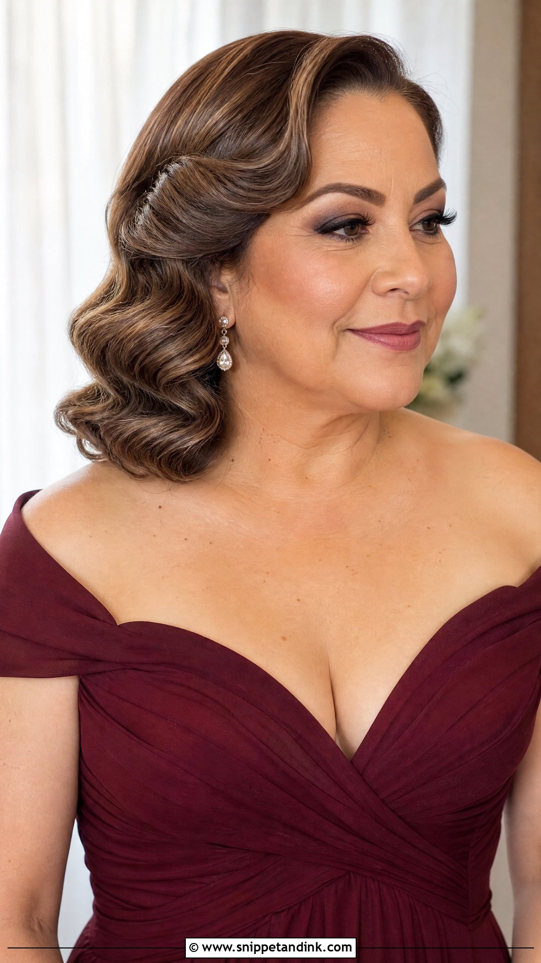 Hollywood Waves Mother Of The Bride Hairstyle - Snippet and Ink - 20 Mother of Bride Hairstyle Ideas