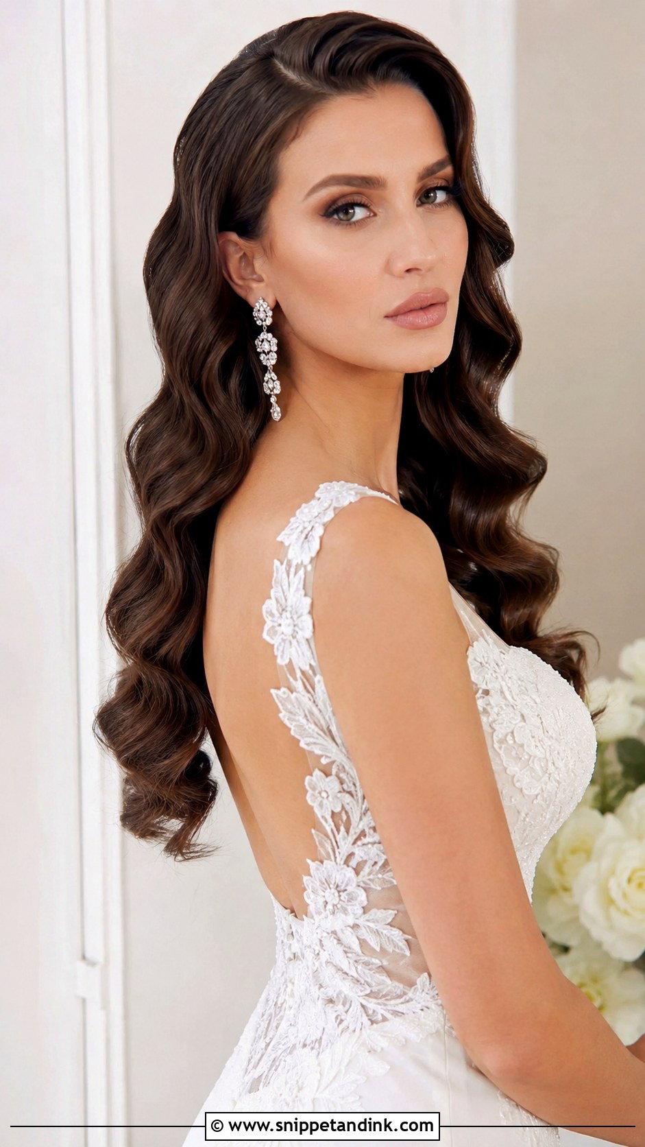 Hollywood Waves Open Hairstyle for Bride - Snippet and Ink - 25 Open Hairstyles for Bride