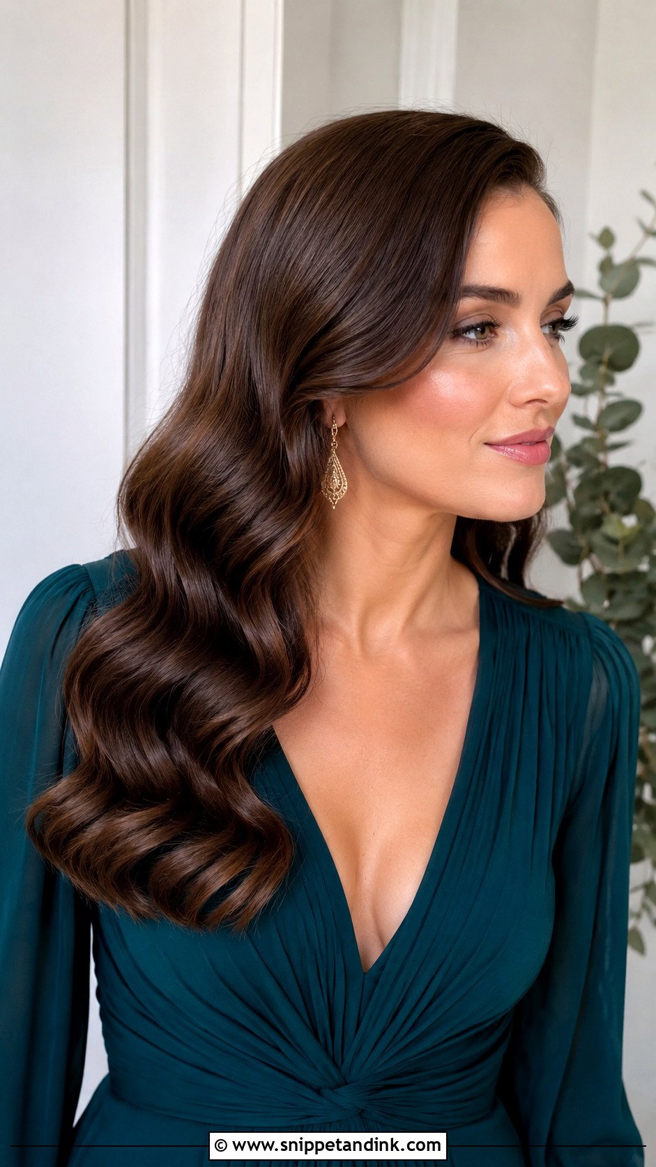 Hollywood Waves Wedding Guest Hairstyle - Snippet and Ink - 20 Easy Wedding Guest Hairstyles for Long Hair