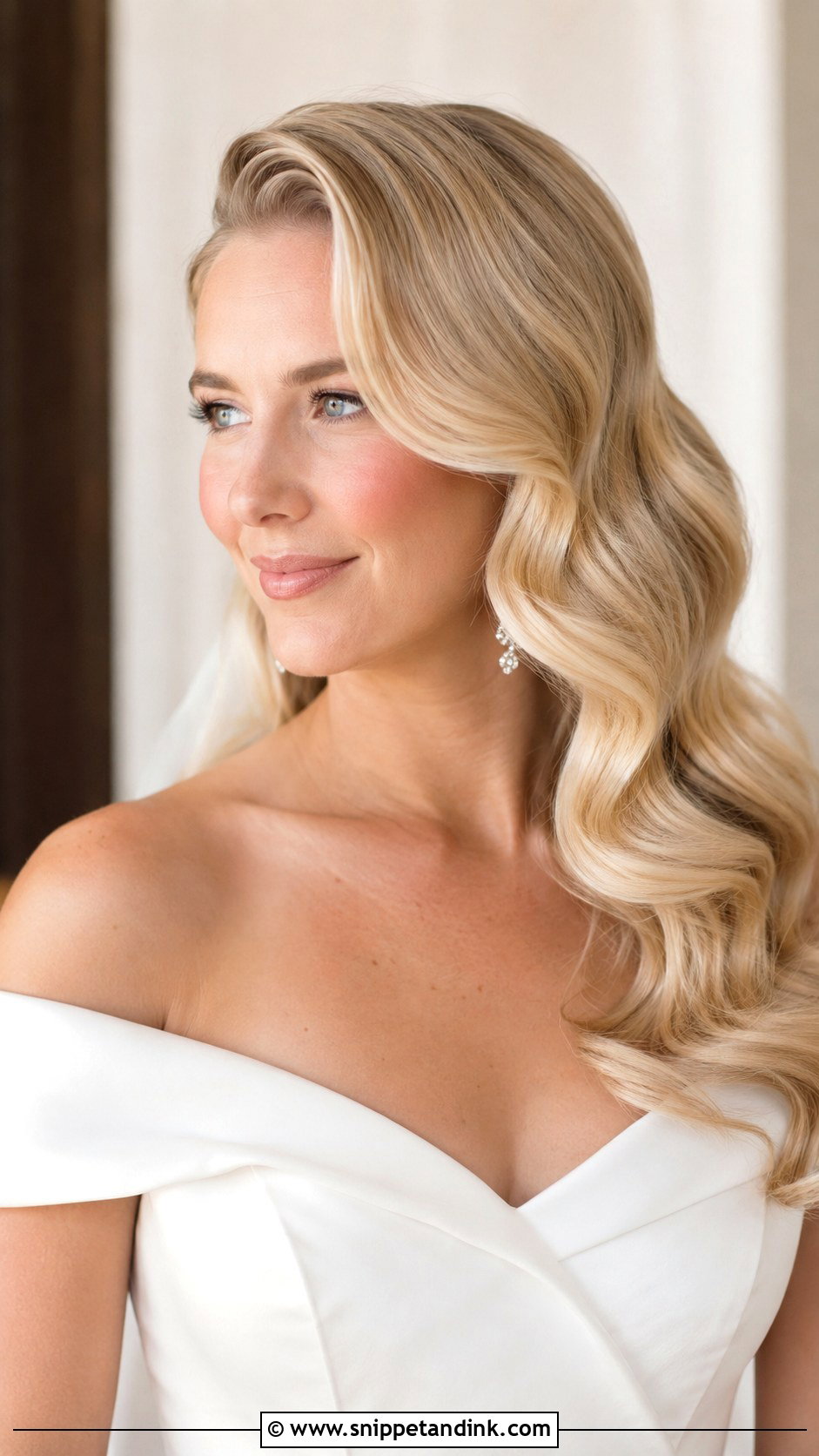 Hollywood Waves Wedding Hair - Snippet and Ink - 15 Wedding Hair Designs