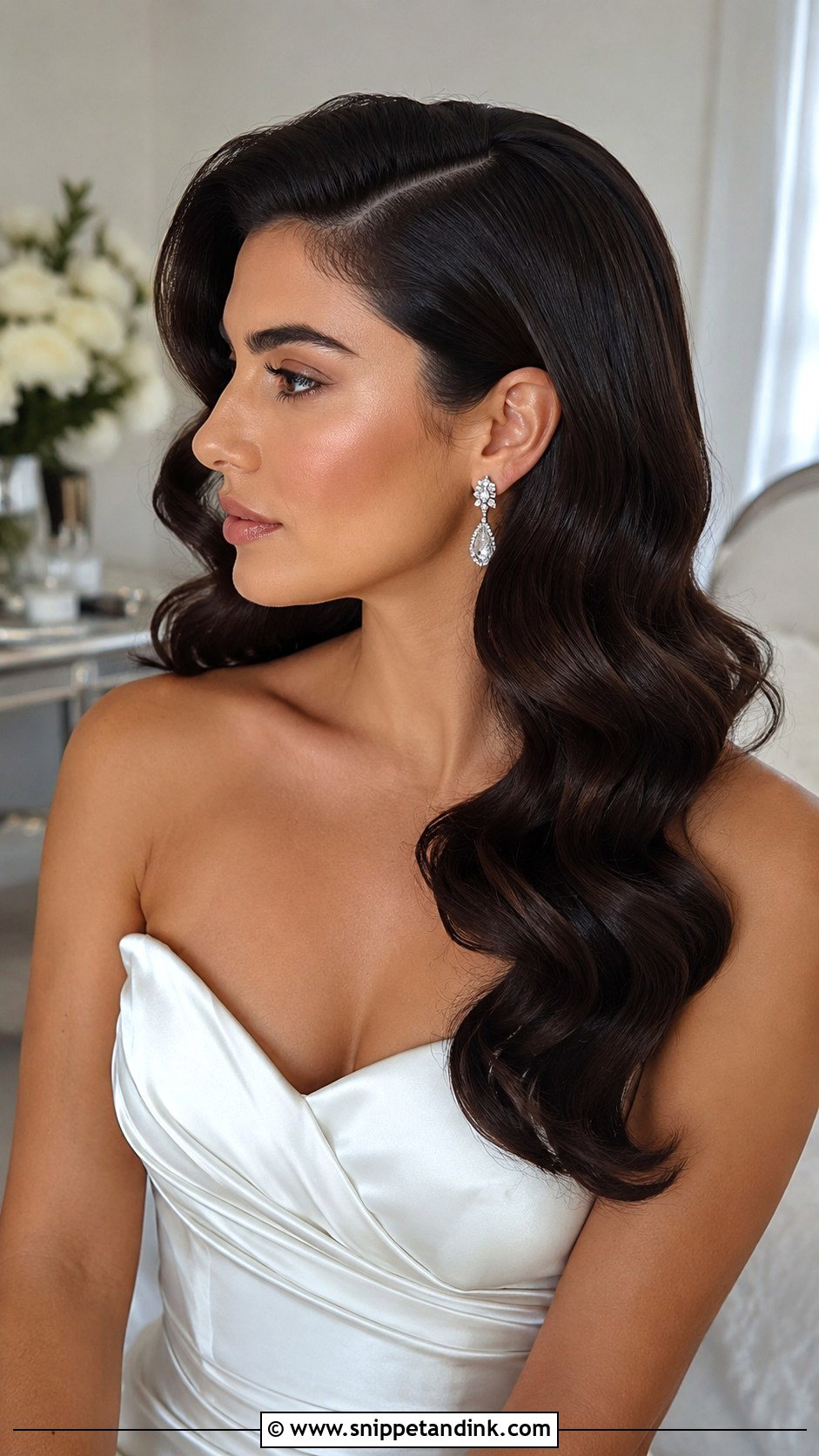 Hollywood Waves Wedding Hair - Snippet and Ink - 20 Formal Wedding Hair Ideas