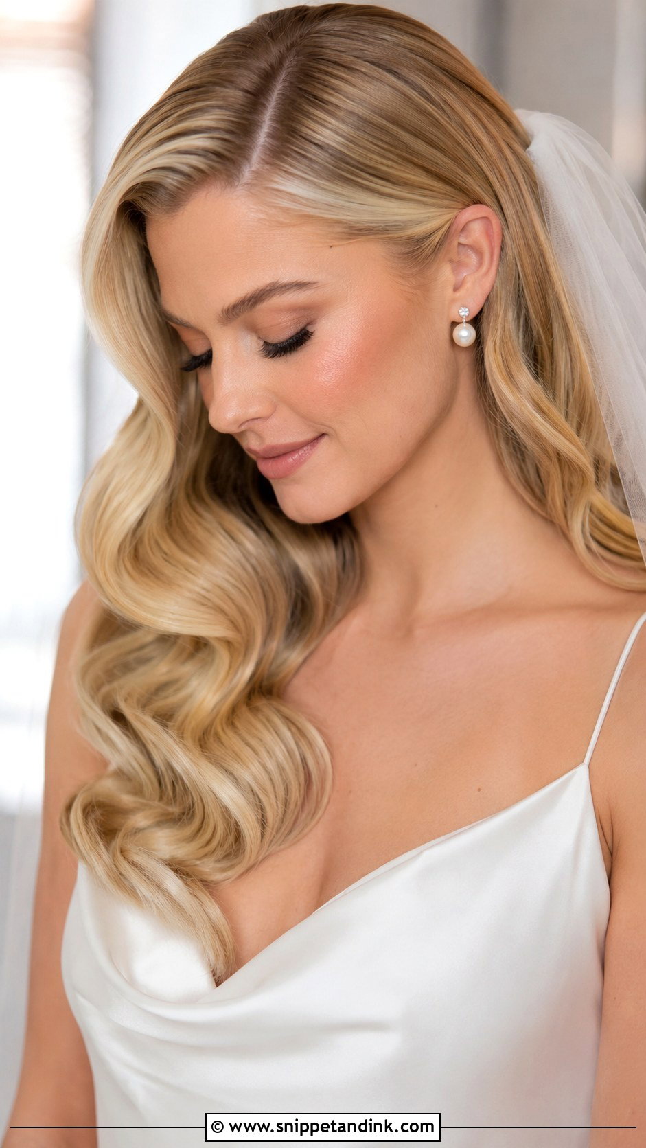Hollywood Waves Wedding Hair - Snippet and Ink - 20 Long Hair Down Wedding Hairstyles