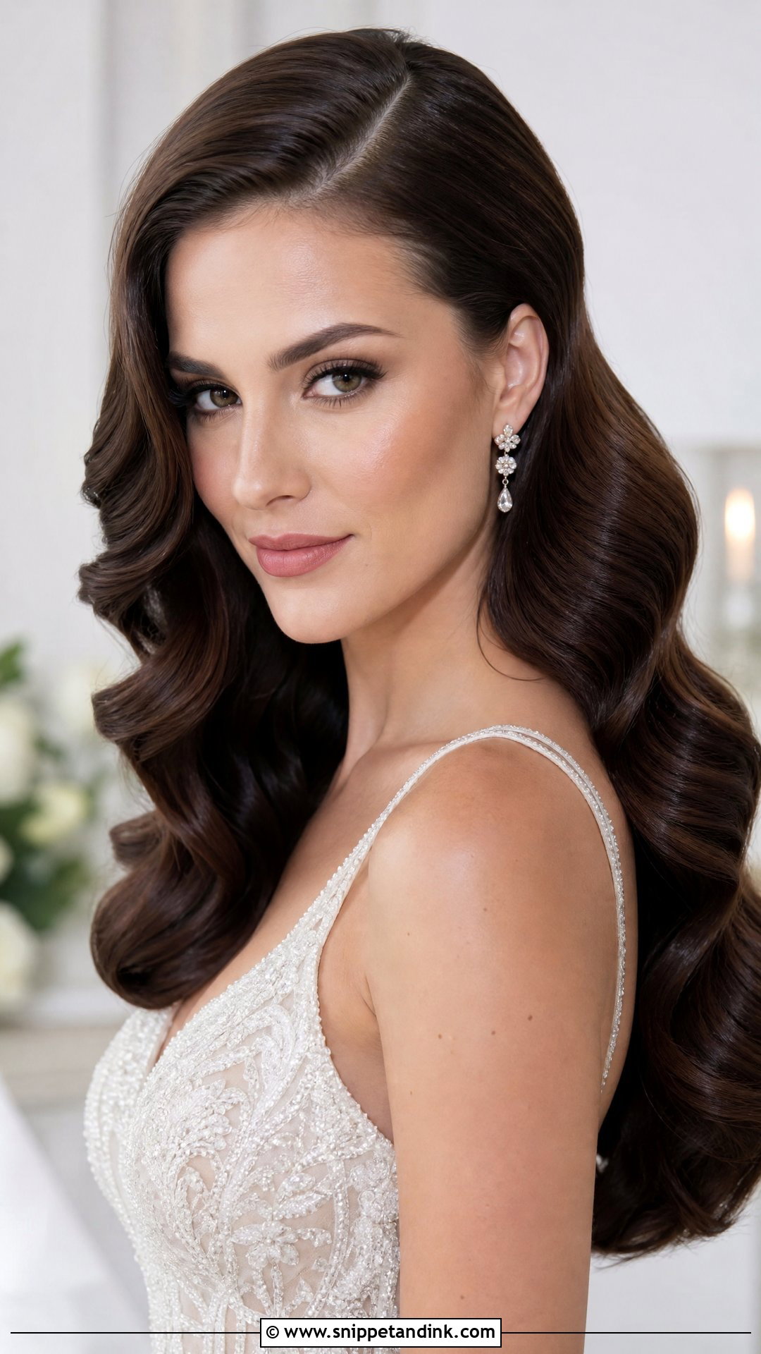 Hollywood Waves Wedding Hair - Snippet and Ink - 15 Elegant Wedding Hair Styles