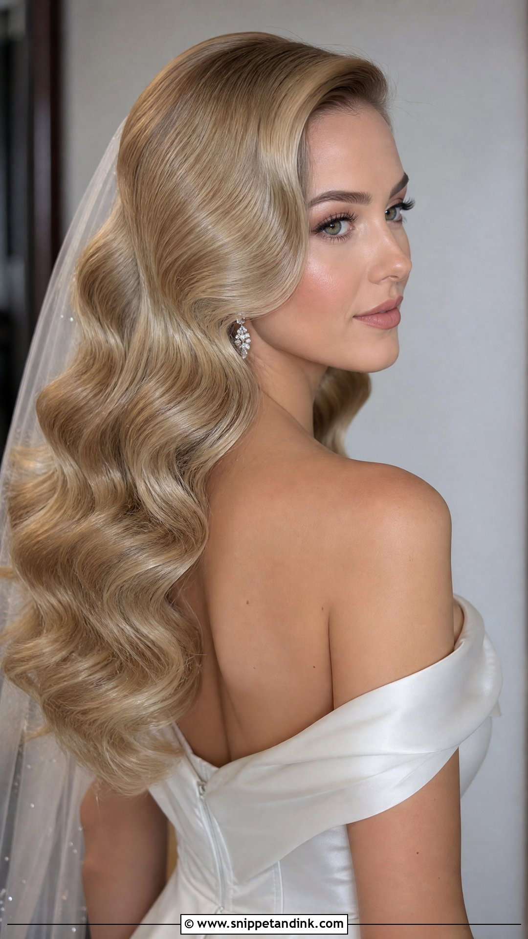 Hollywood Waves Wedding Hair - Snippet and Ink - 15 Beautiful Wedding Hair Ideas