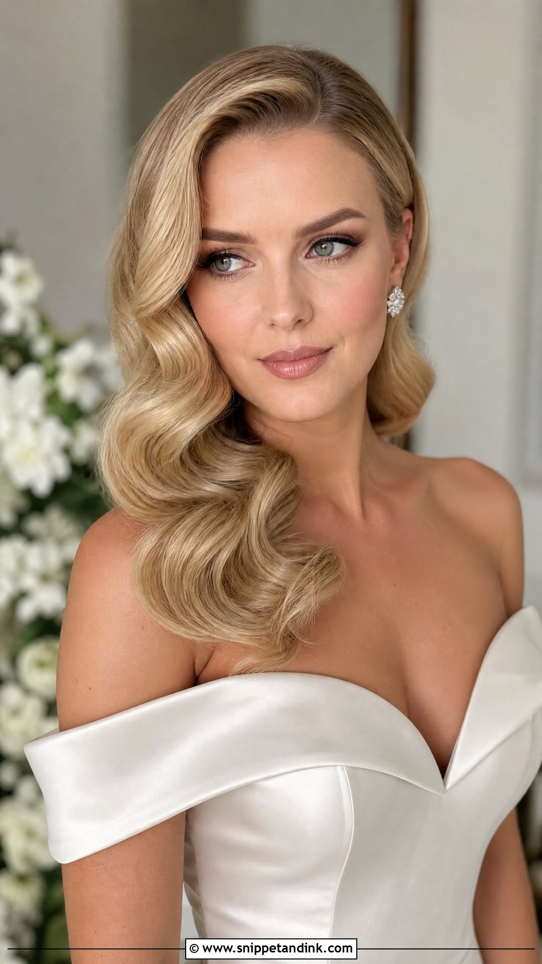 Hollywood Waves Wedding Hairstyle - Snippet and Ink - 15 Chic Wedding Hairstyles