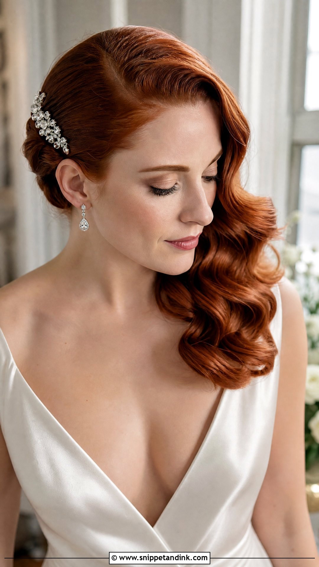 Hollywood Waves Wedding Hairstyle - Snippet and Ink - 15 Easy Do It Yourself Bride Wedding Hairstyles