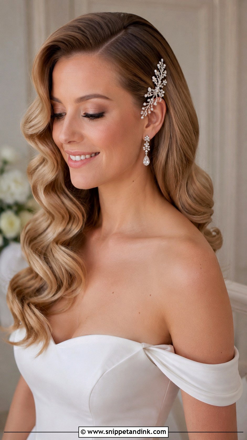 Hollywood Waves Wedding Hairstyle - Snippet and Ink - 25 Vintage Wedding Hairstyles