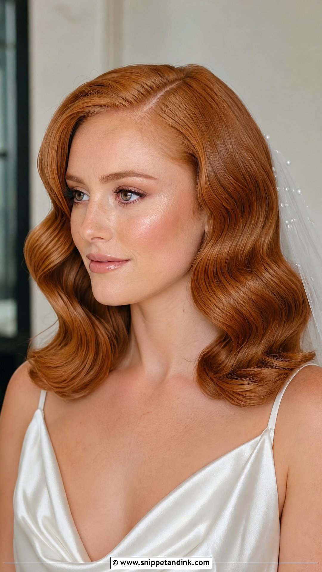 Hollywood Waves Wedding Hairstyle For Medium Hair - Snippet and Ink - 20 Mid Length Hairstyles for Wedding