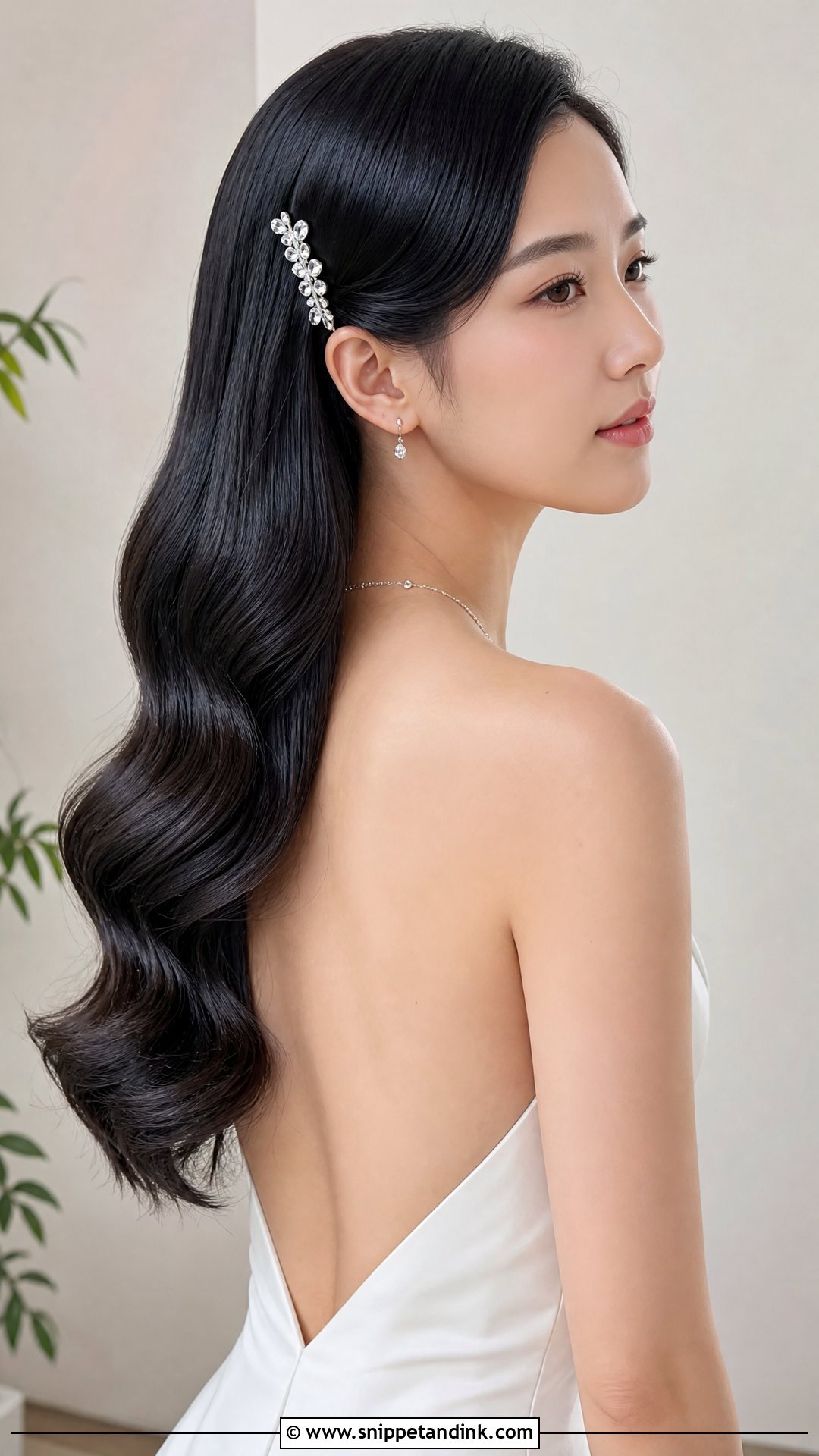 Hollywood Waves for Asian Hair - Snippet and Ink - 20 Hollywood Waves Bridal Hair