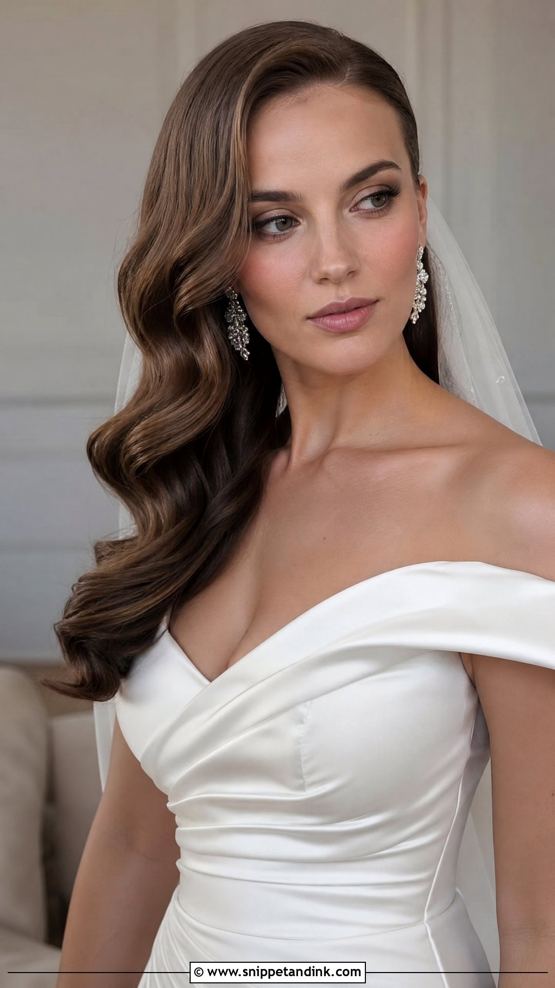 Hollywood Waves for Brides - Snippet and Ink - 20 Wedding Hair Ideas for Long Hair