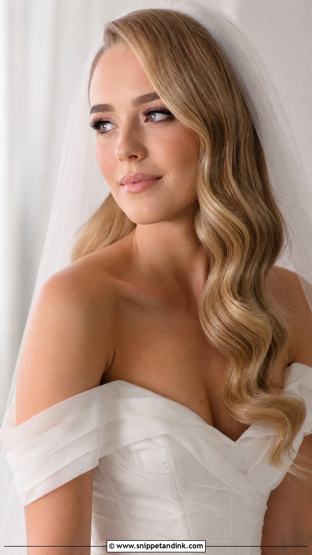 Hollywood Waves for Long Bridal Hair - Snippet and Ink - 25 Long Hair Bridal Hairstyles