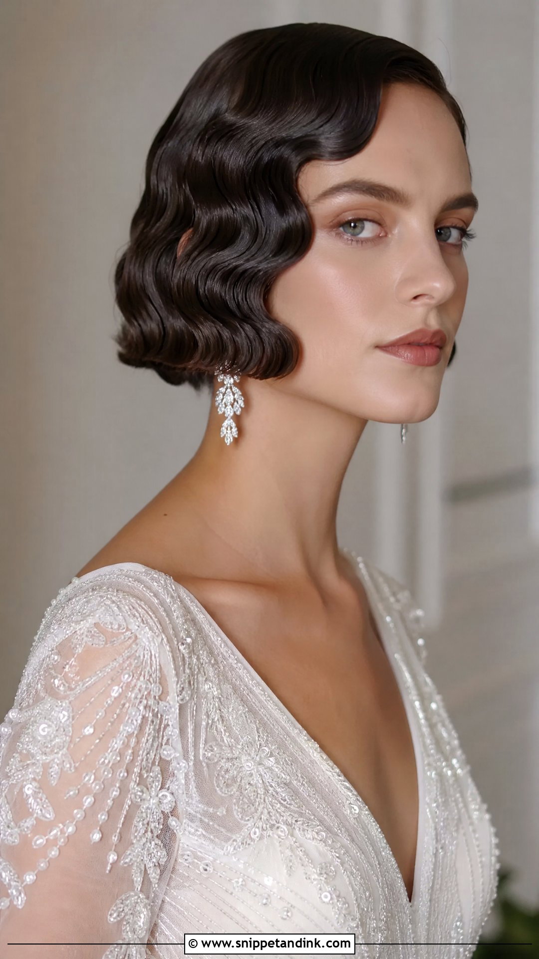 Hollywood Waves for Short Bob Hair - Snippet and Ink - 20 Hollywood Curls Wedding Hair