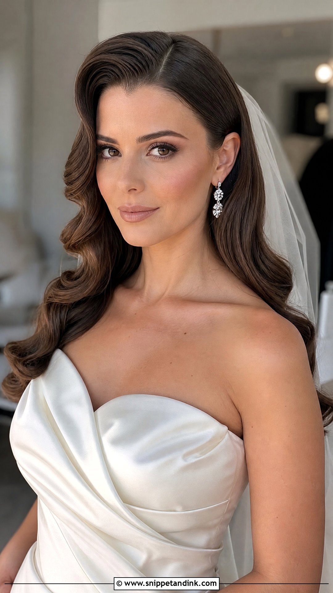 Hollywood Waves for Wedding - Snippet and Ink - 25 Front Hairstyle for Wedding Ideas