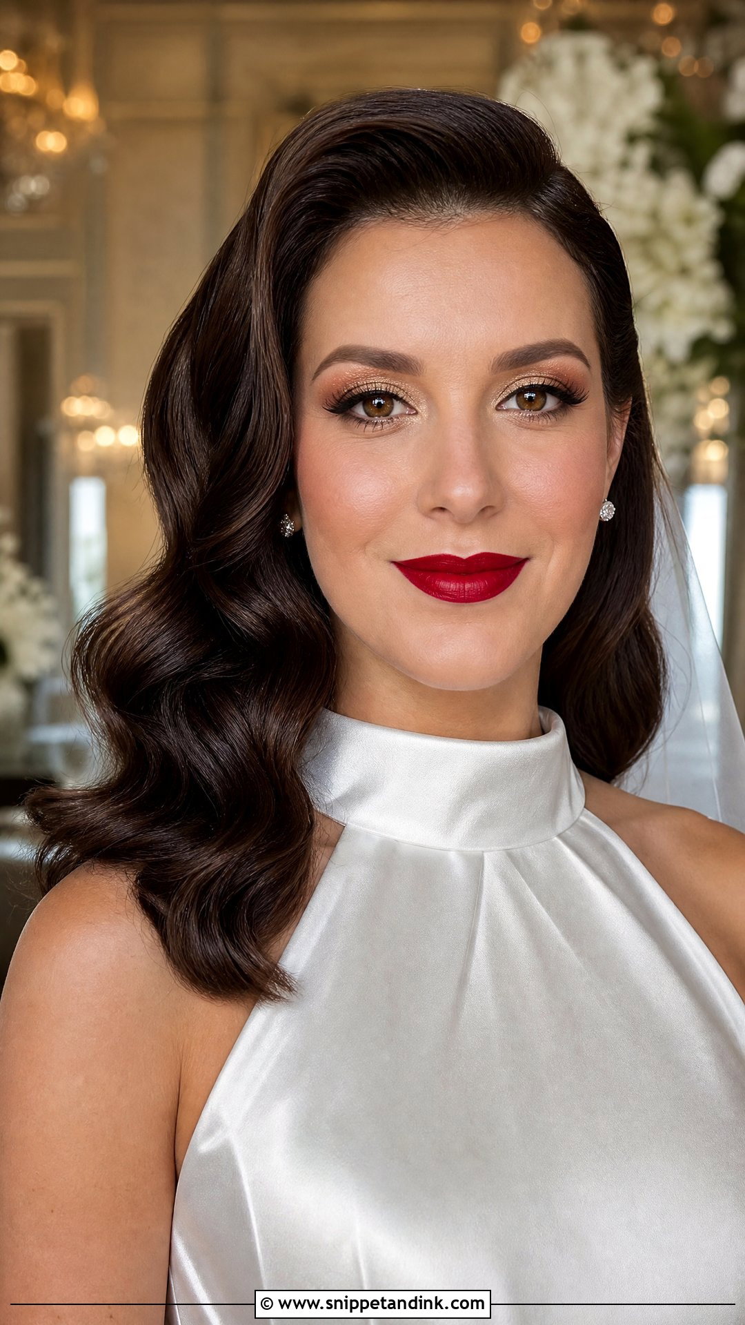 Hollywood Wedding Makeup With Red Lips - Snippet and Ink - 20 Wedding Makeup with Red Lips