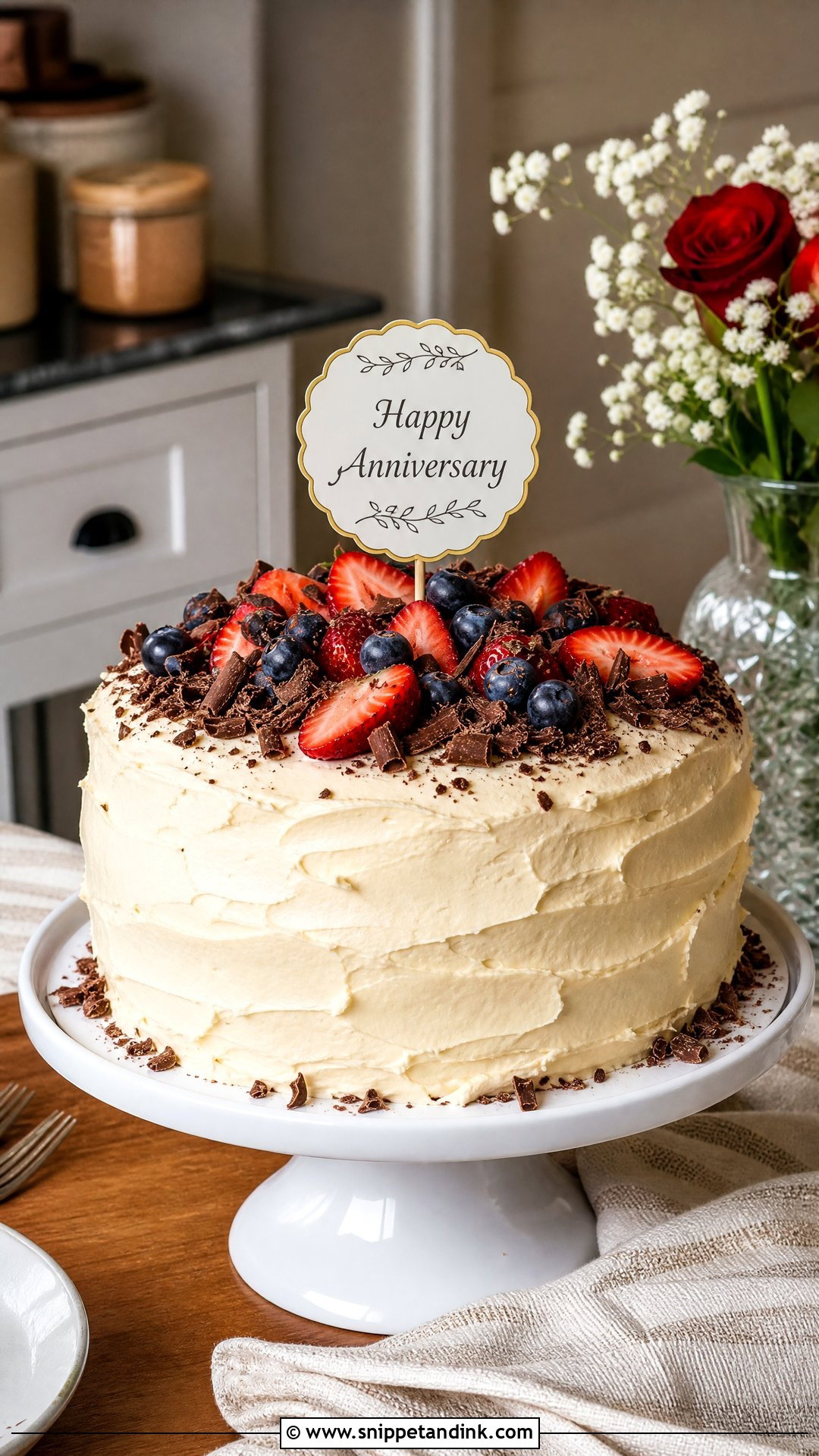Home Made Anniversary Cake - Snippet and Ink - 25 Simple Anniversary Cake Ideas