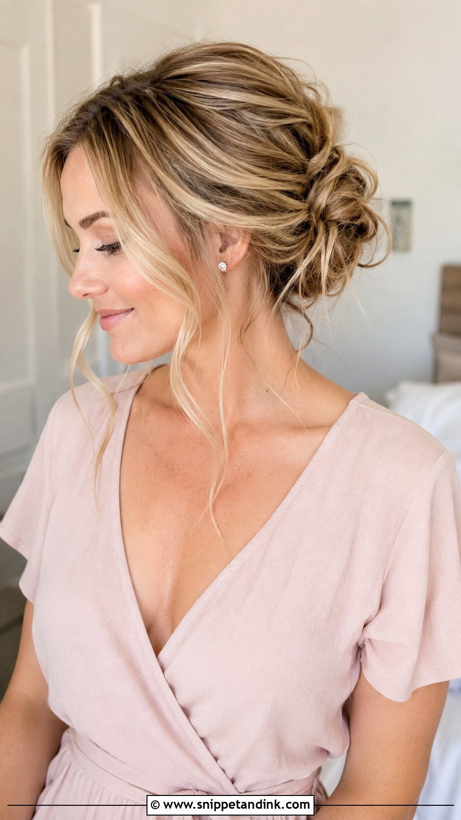 Honeymoon Messy Bun - Snippet and Ink - 15 Honeymoon Hairstyles