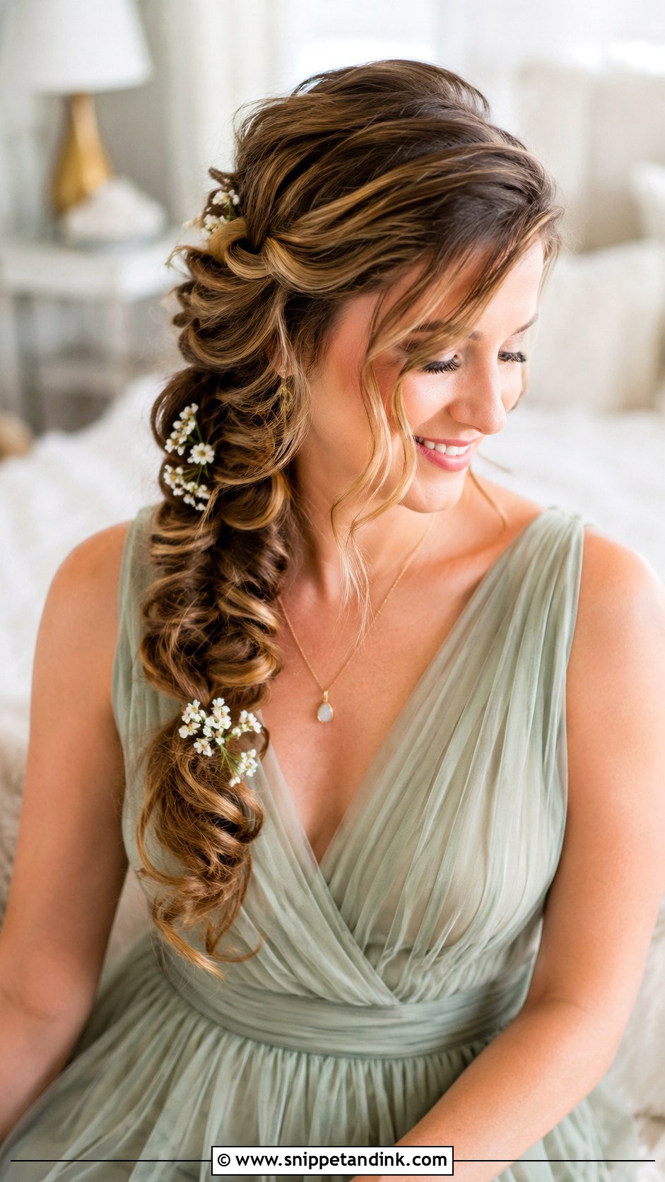 Honeymoon Side Braid - Snippet and Ink - 15 Honeymoon Hairstyles