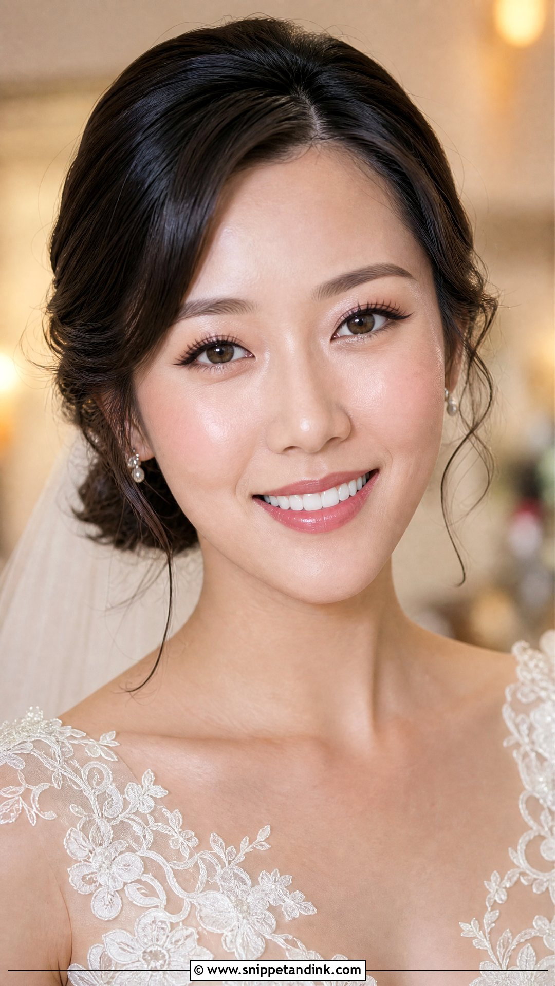 Hooded Eye Chinese Bridal Makeup - Snippet and Ink - 20 Chinese Asian Bridal Makeup Ideas