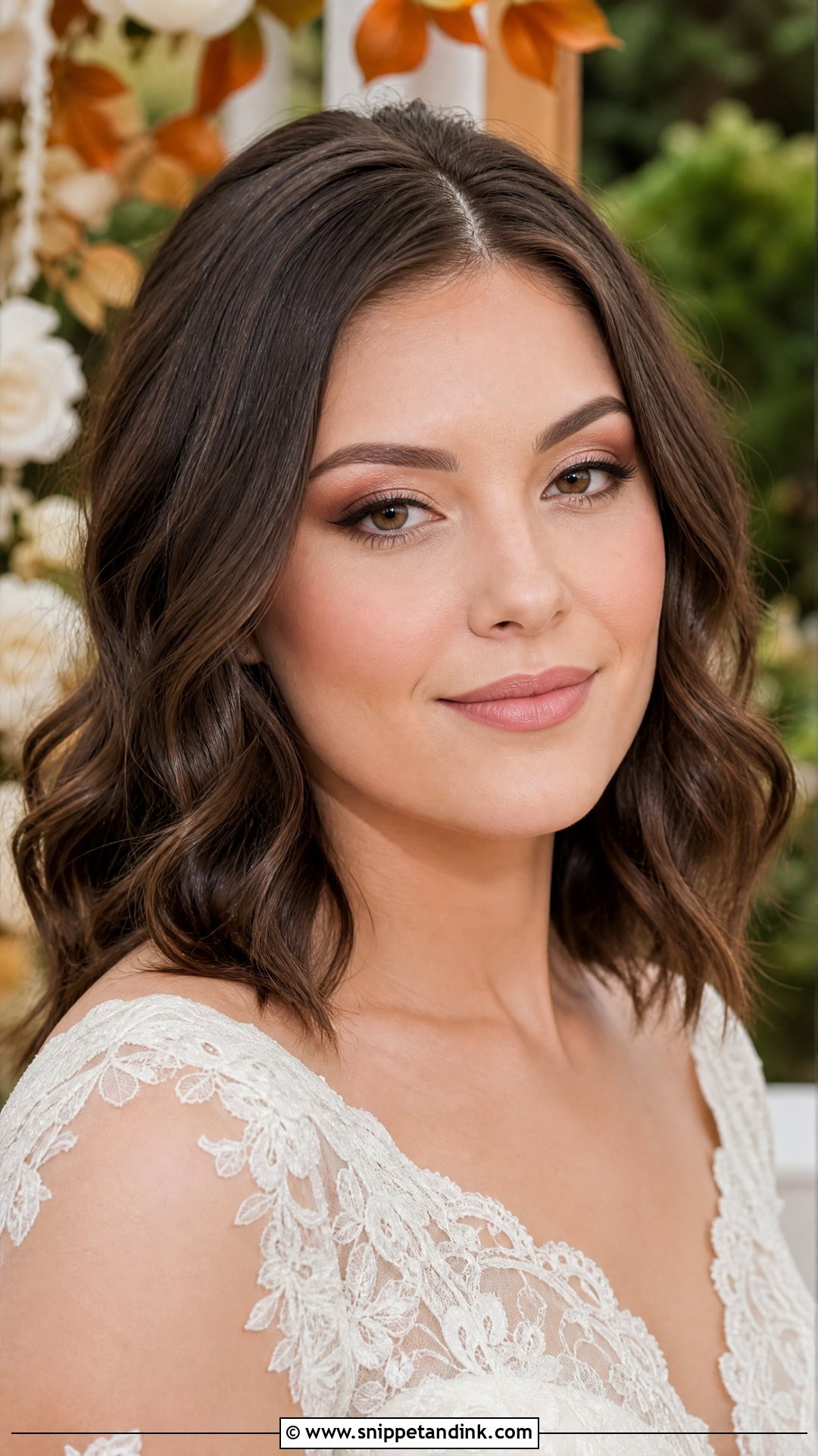 Hooded Eyes Fall Bridal Makeup - Snippet and Ink - 25 Fall Wedding Makeup for Bride Ideas
