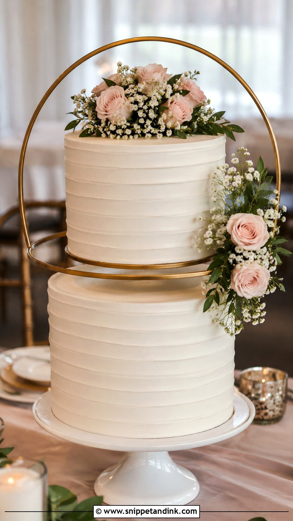 Hoop Wedding Cake Separator - Snippet and Ink - 25 Wedding Cake Separators