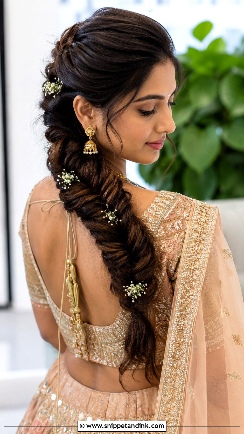 House Warming Ceremony Fishtail Braid - Snippet and Ink - 15 Hairstyle for House Warming Ceremony Ideas