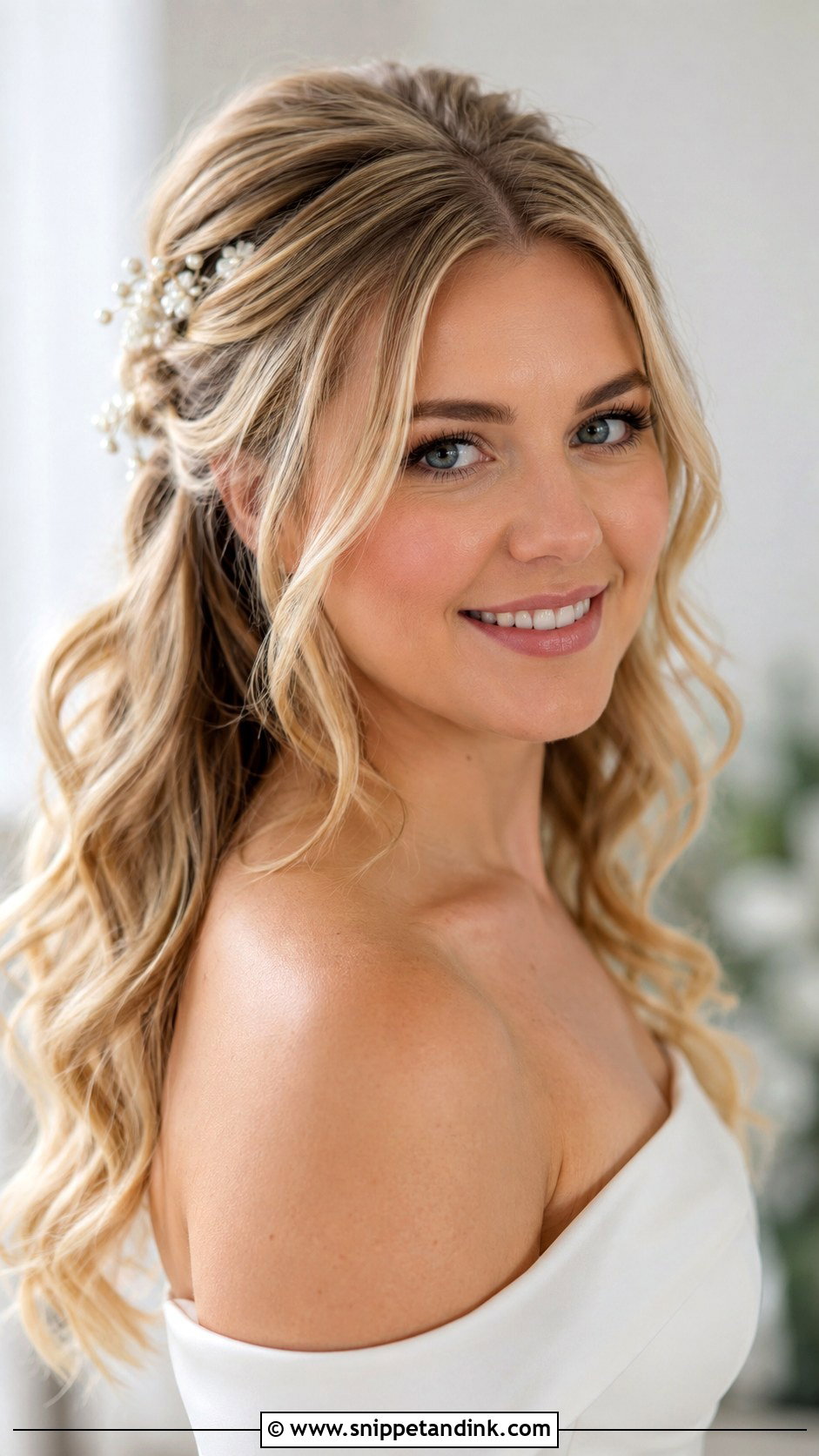 How To Do Half Up Half Down Bridal Hairstyle - Snippet and Ink - 15 How to Do Bridal Hairstyles
