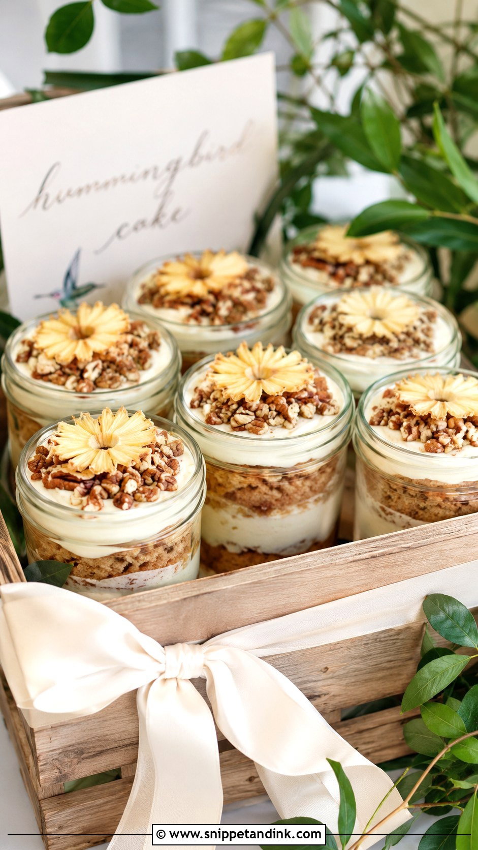 Hummingbird Wedding Cake Jars - Snippet and Ink - 30 Wedding Cake Jars