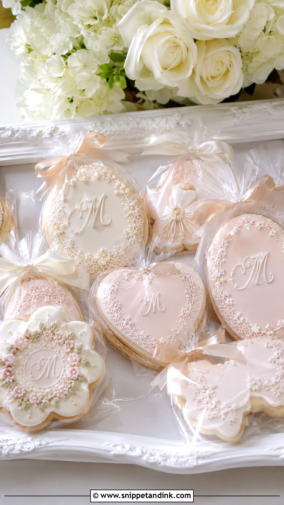 Iced Sugar Cookies - Snippet and Ink - 20 Vintage Wedding Cookies
