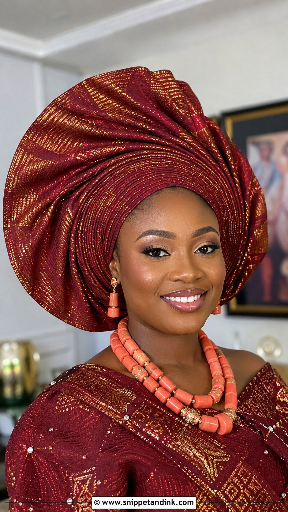 Ichafu Headwrap Style - Snippet and Ink - 20 Igbo Bride Hairstyles