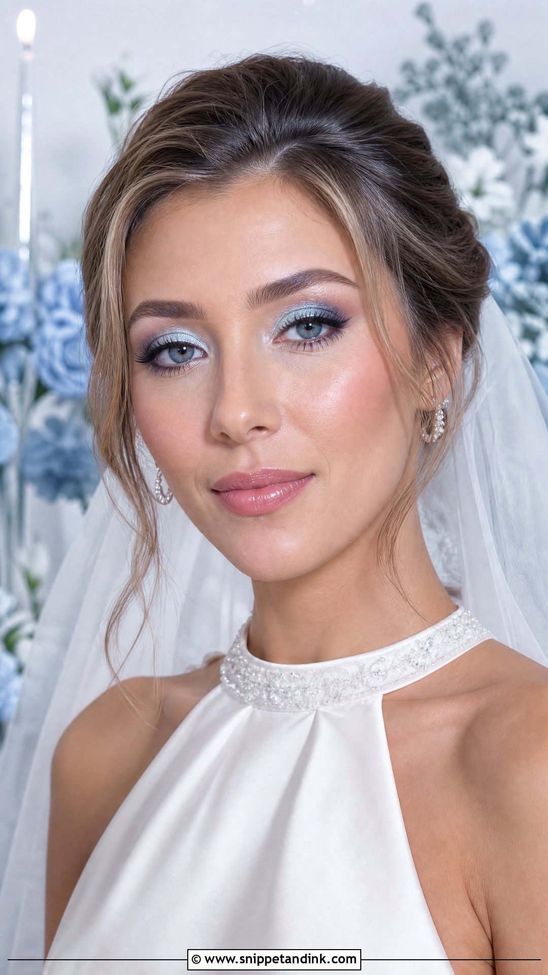 Icy Blue Wedding Makeup - Snippet and Ink - 20 Blue Wedding Makeup Ideas