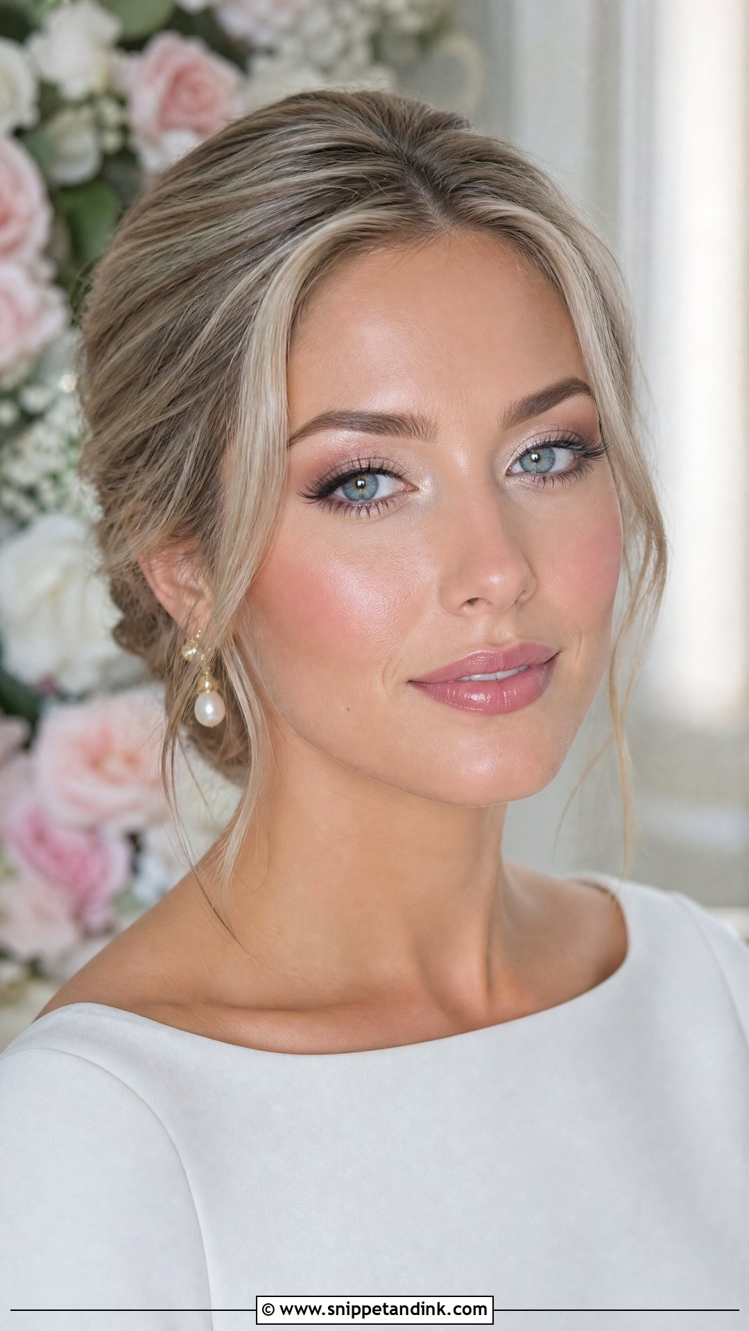 Icy Champagne Wedding Makeup - Snippet and Ink - 20 Cool Toned Wedding Makeup Ideas