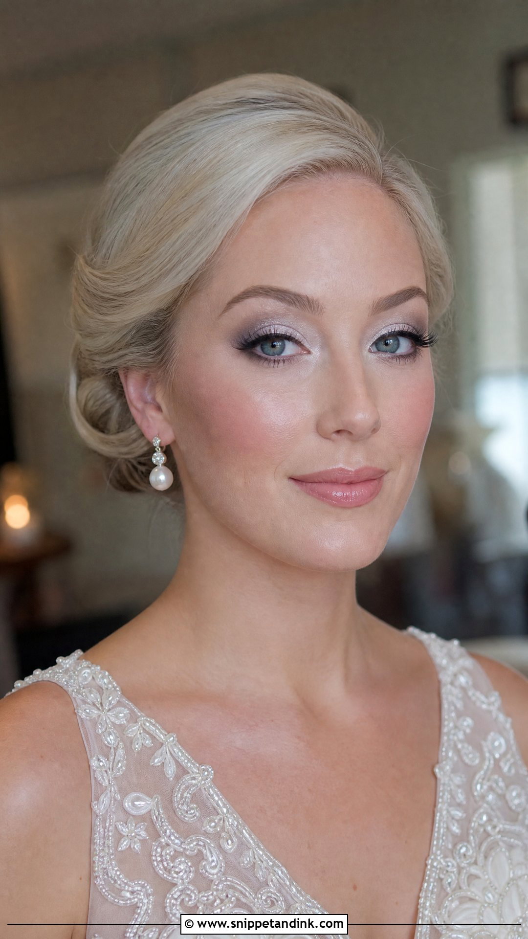 Icy Silver Bridal Makeup - Snippet and Ink - 20 Silver Bridal Makeup Ideas
