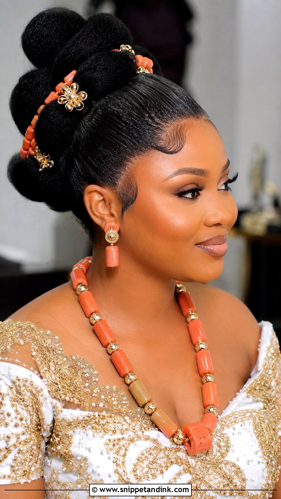 Igbo Bridal Packing Gel Hairstyle - Snippet and Ink - 15 Igbo Bridal Hairstyles