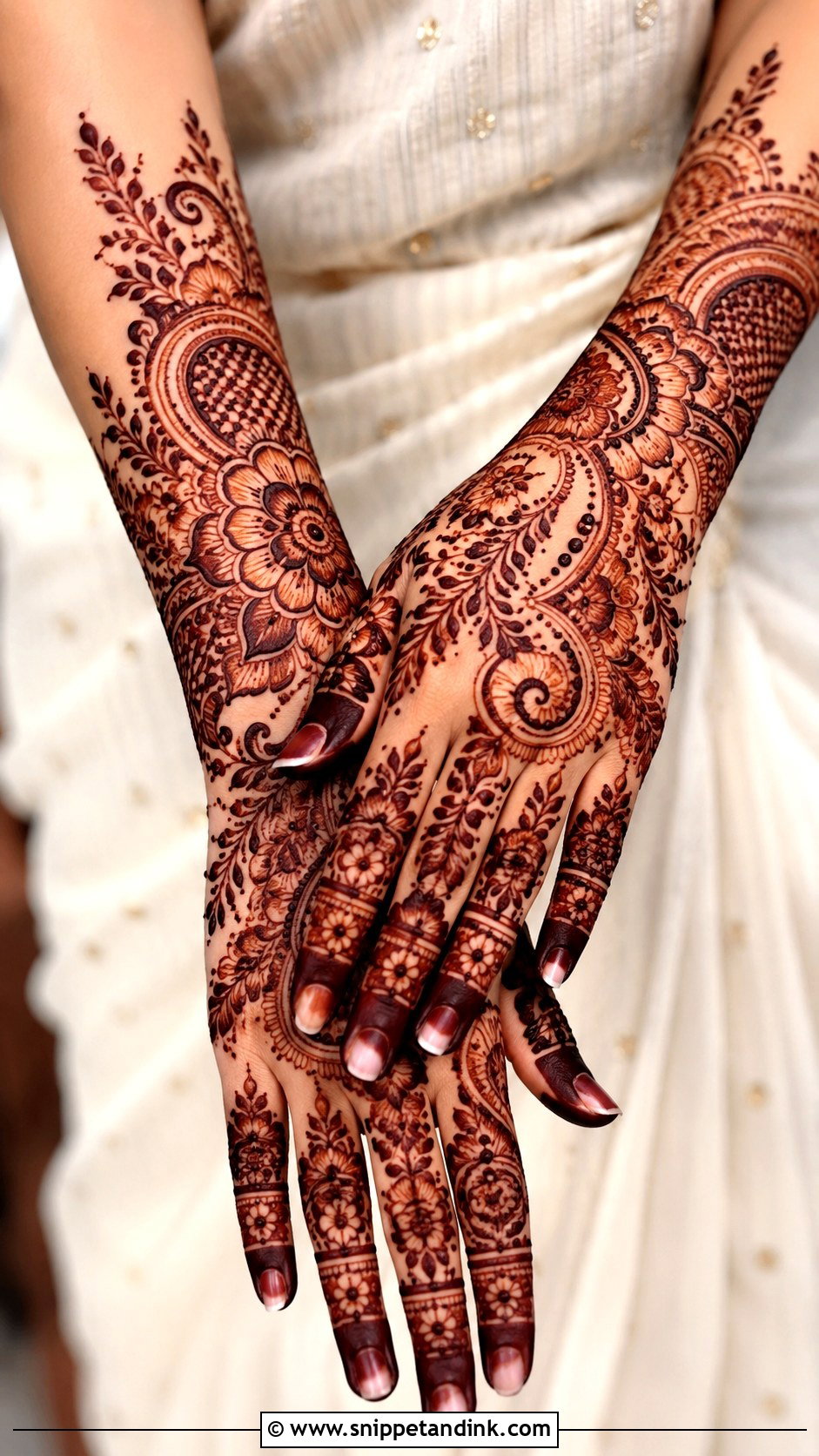 Indian Arabic Mehndi Design - Snippet and Ink - 35 Indian Mehndi Designs