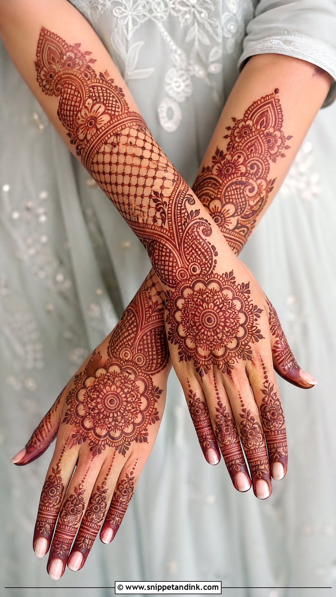 Indian Back Hand Check Mehndi Design - Snippet and Ink - 30 Back Hand Check Mehndi Design Ideas